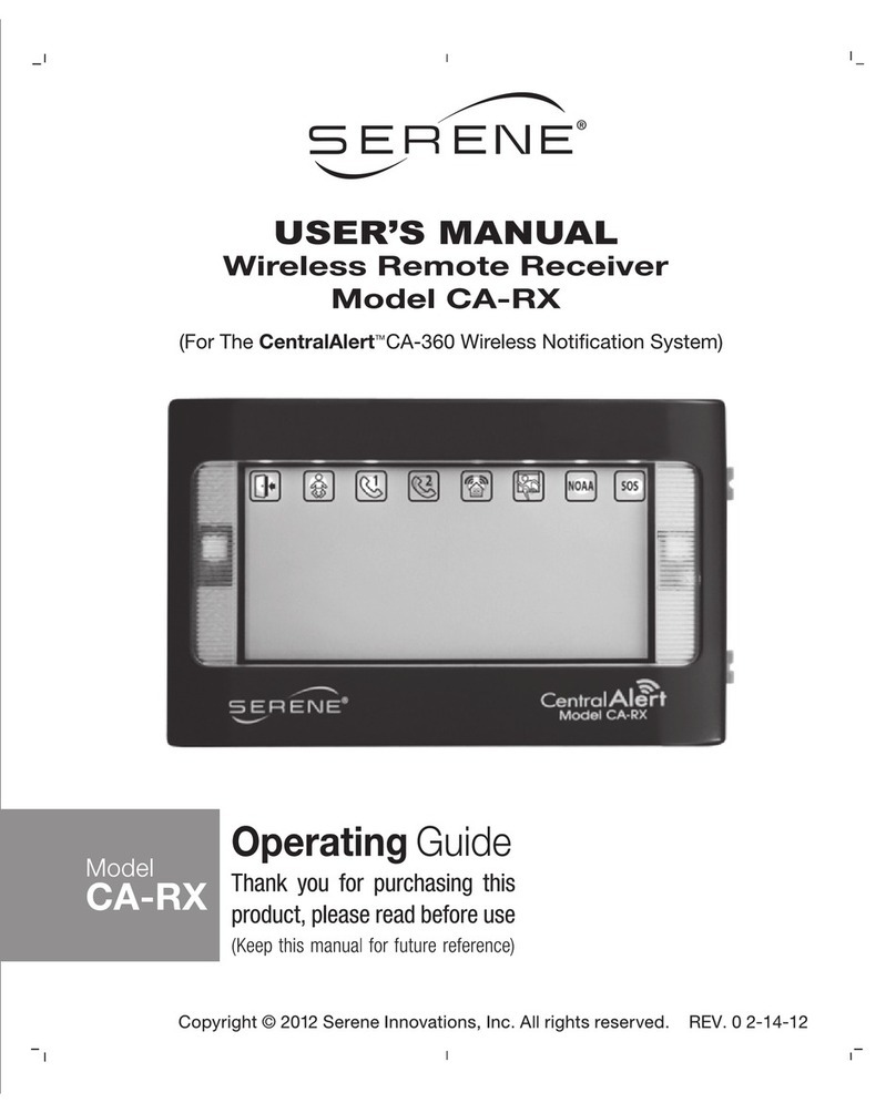 Serene CA-RX user manual