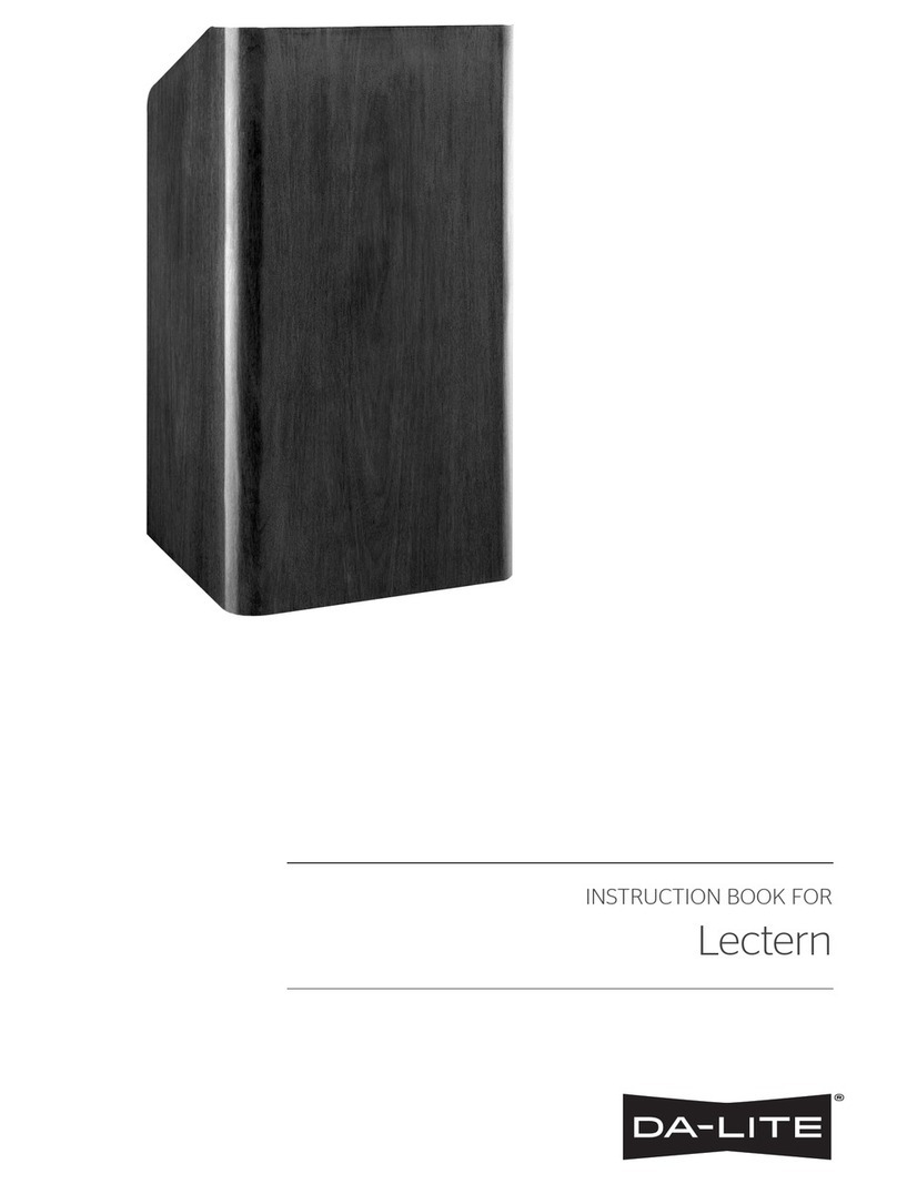 Da-Lite Lectern Instruction book
