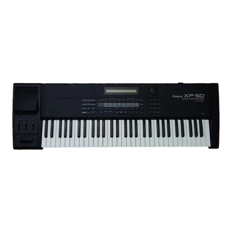 Roland XP-50 Operating and maintenance manual