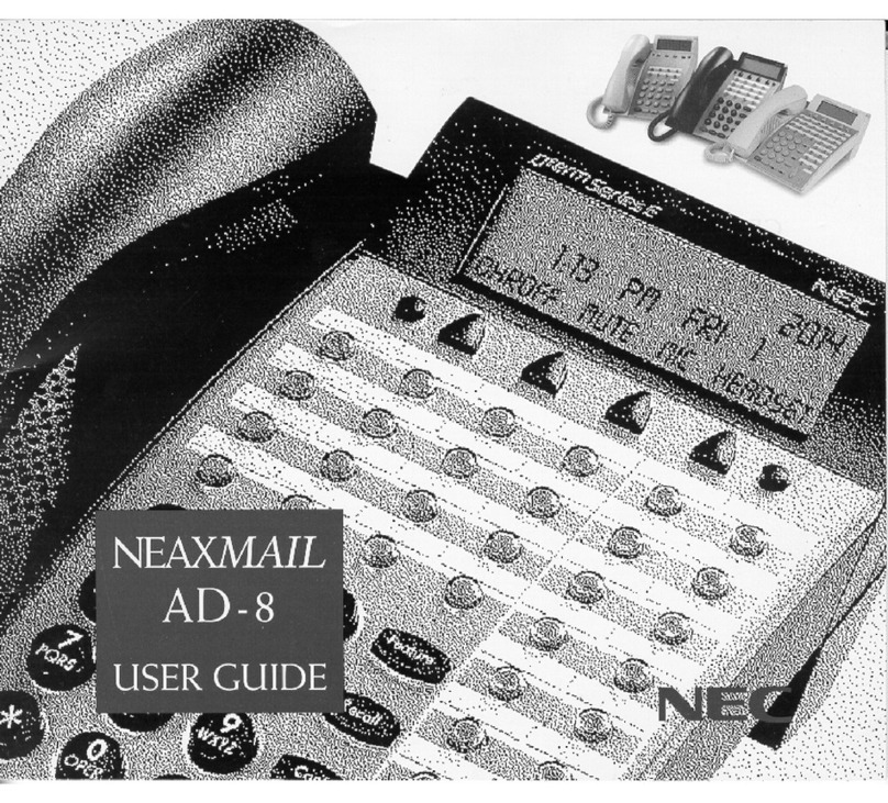 NEC NEAXMAIL AD-8 User manual NEC NEAXMAIL AD-8 User manual