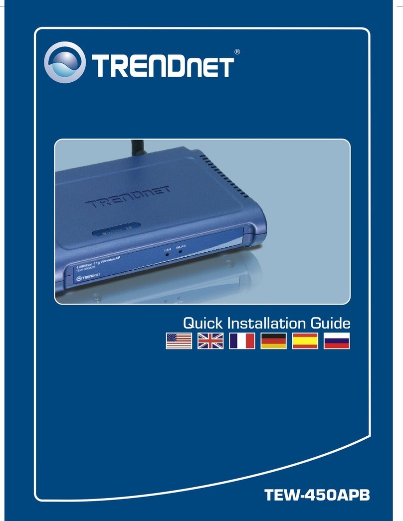 TRENDnet TEW-450APB - Wireless Super G Access Point User manual TRENDnet TEW-450APB - Wireless Super G Access Point User manual