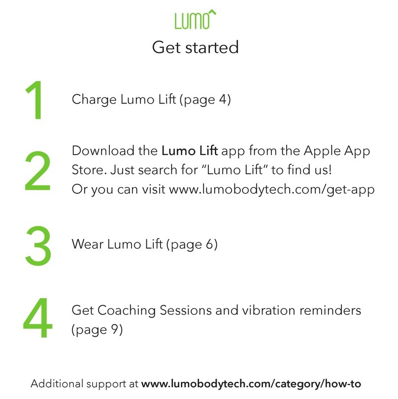 Lumo Lift Get started