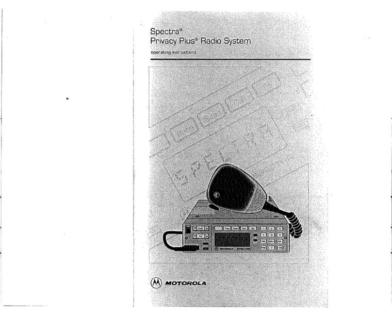 Motorola Spectra Privacy Plus User manual