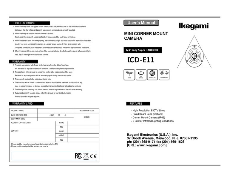 Ikegami ICD-E11 user manual Ikegami ICD-E11 user manual