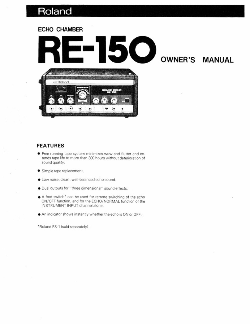 Roland RE-150 User manual