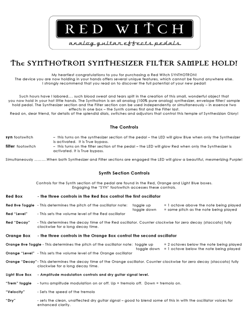 Red Witch SYNTHOTRON manual