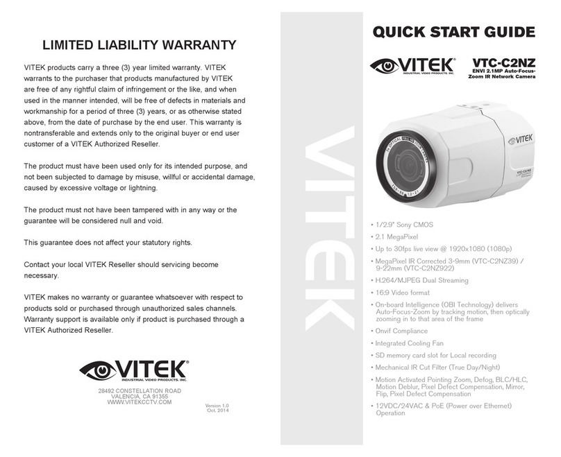 Vitek VTC-C2NZ quick start guide