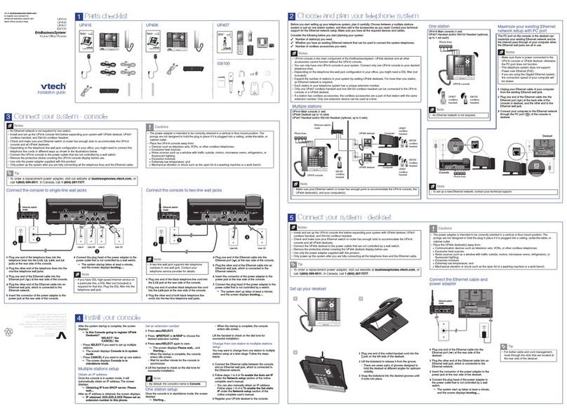 V-tech UP416 User manual