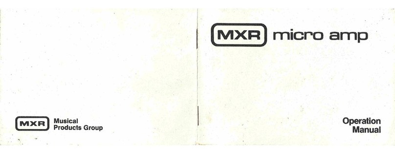 mxr MICRO AMP User manual