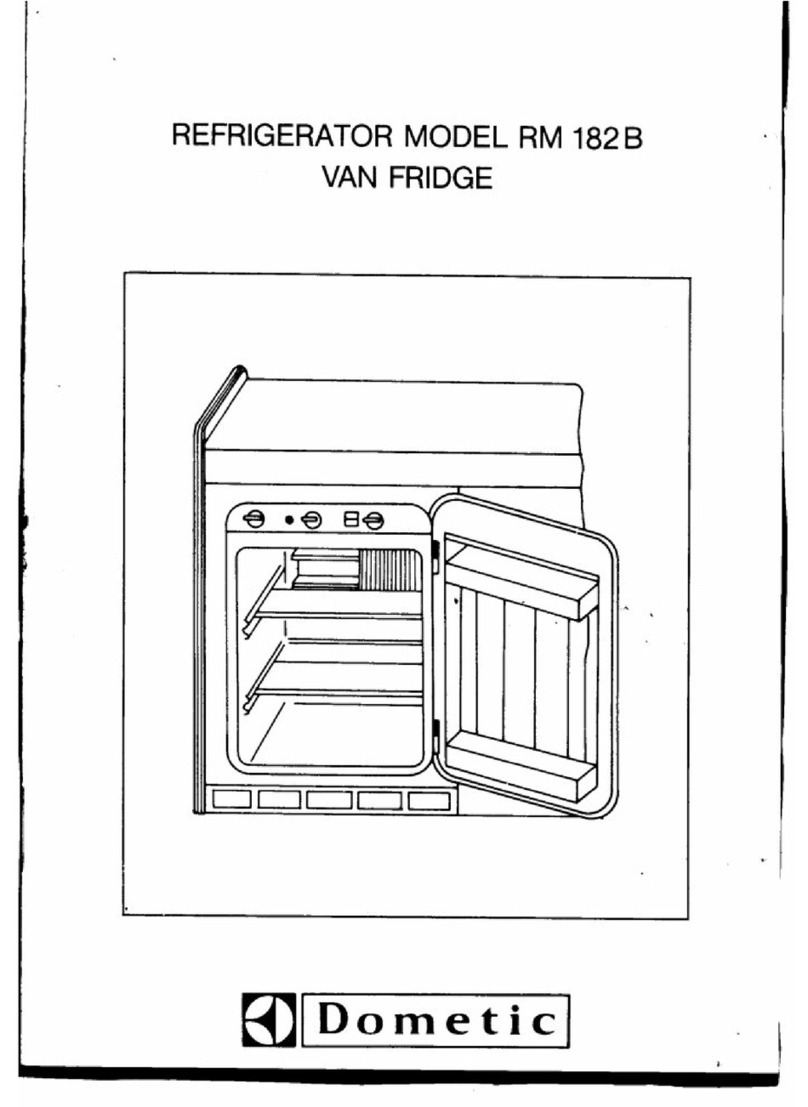 Dometic RM 182 B User manual