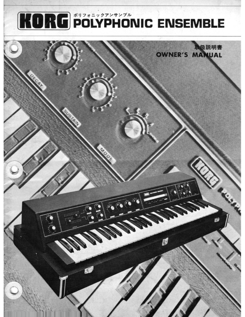 Korg Polyphonic Ensemble User manual