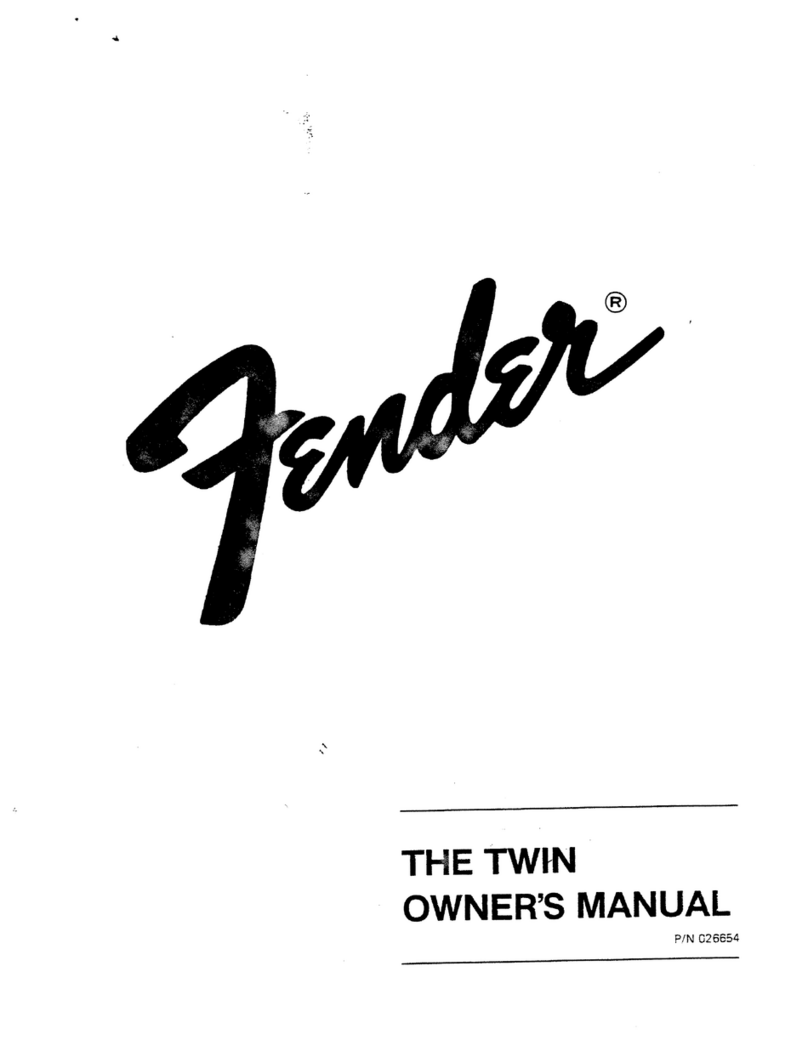 Fender TWIN User manual