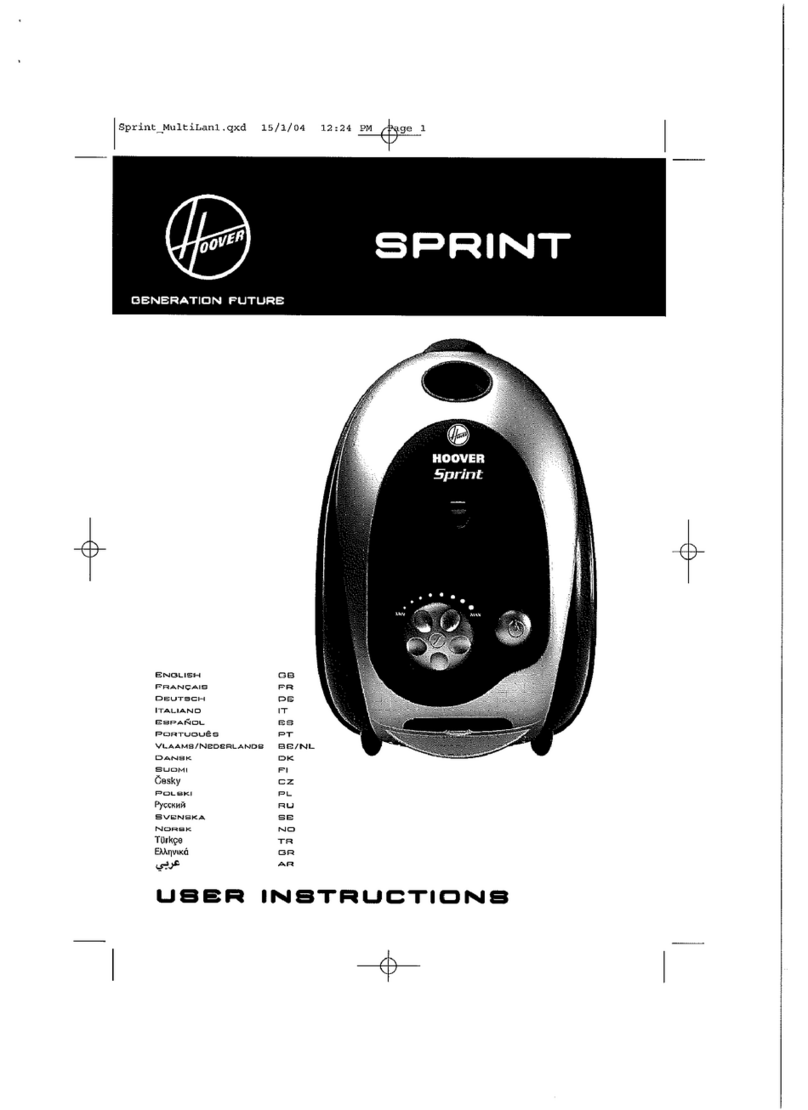 Hoover Sprint User manual