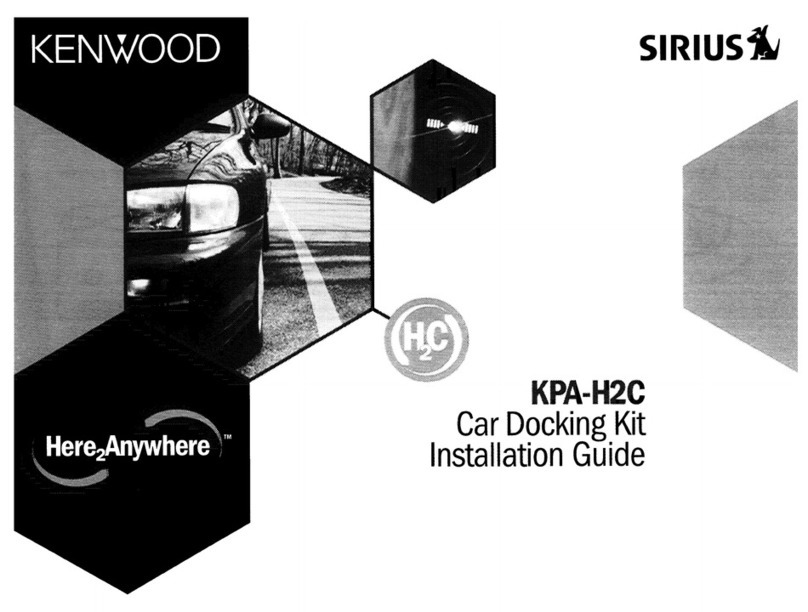 Kenwood SIRIUS KPA-H2C installation guide