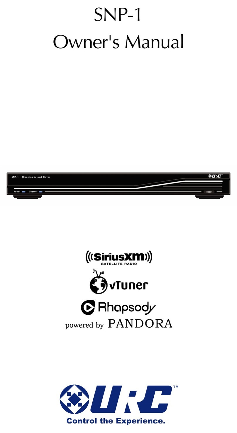 URC SNP-1 owner's manual