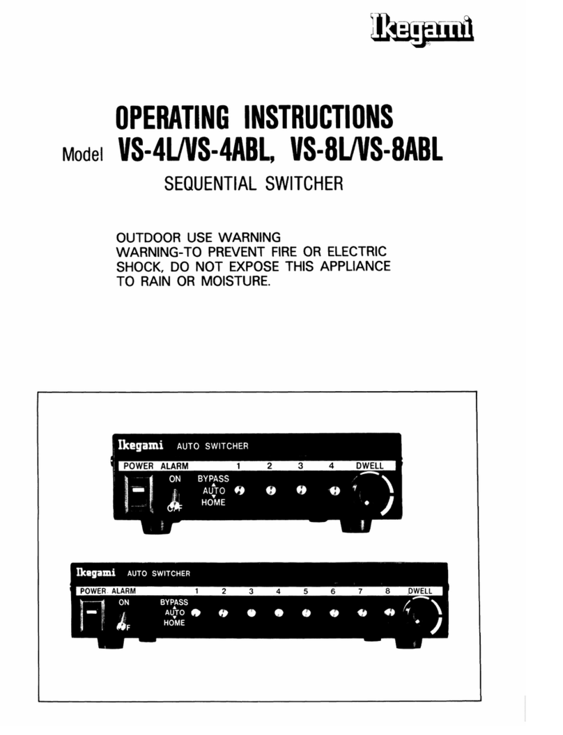 Ikegami VS-4L operating instructions