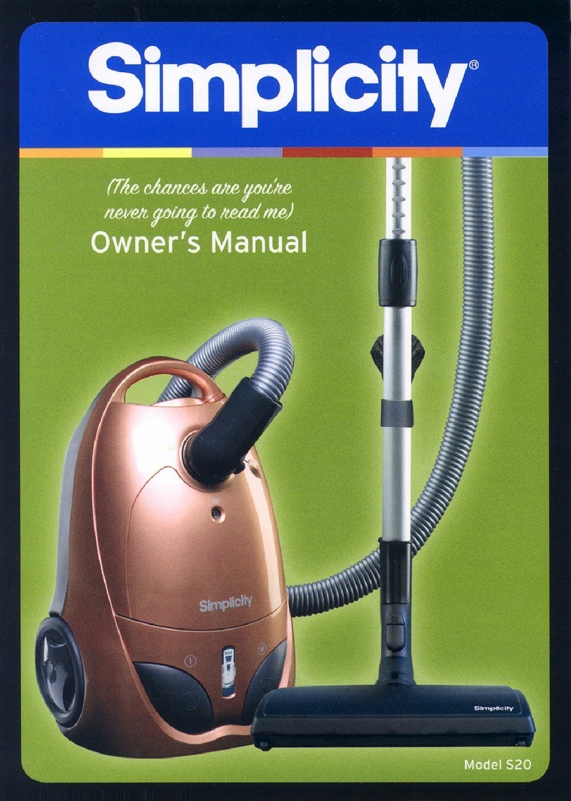 Simplicity S20 owner's manual