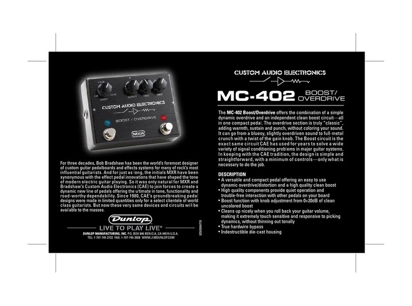 Custom Audio Electronics MC-402 manual
