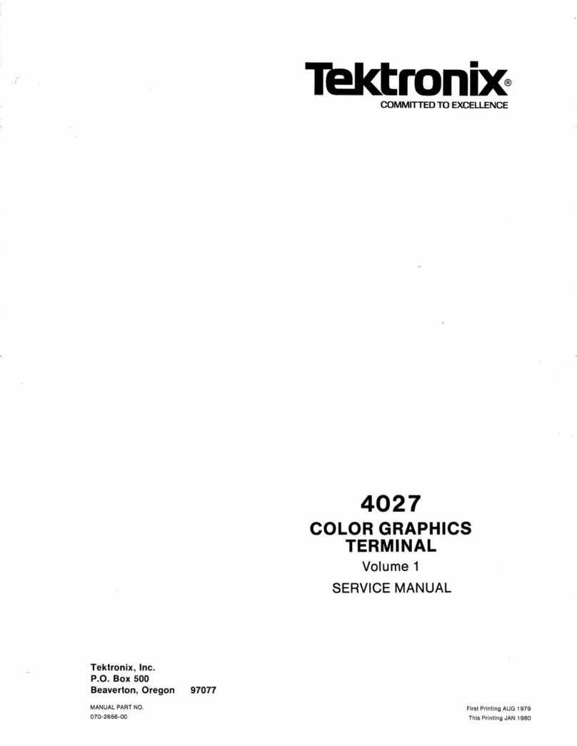 Tektronix 4027 User manual