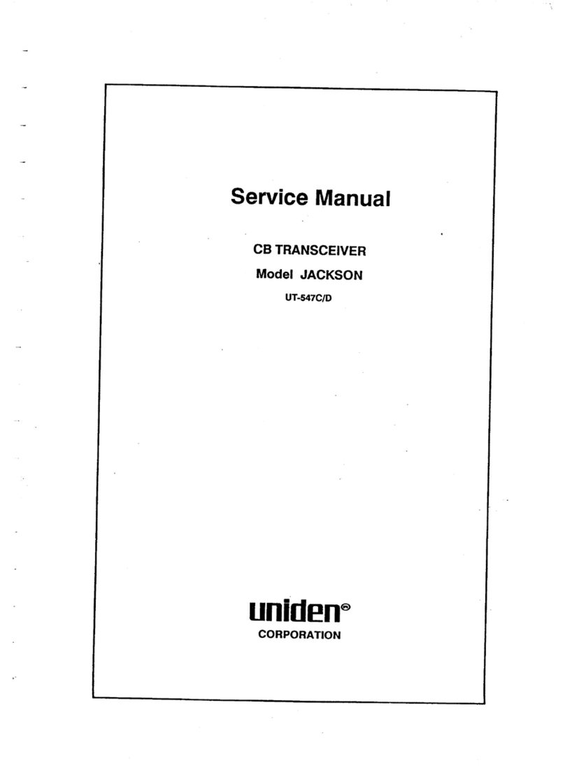 Uniden Jackson UT-547C/D Service manual
