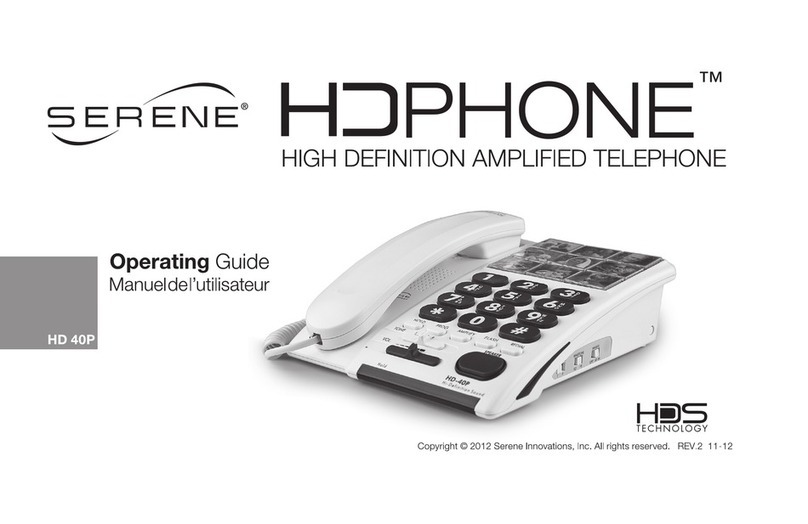 Serene HDPHONE operating guide