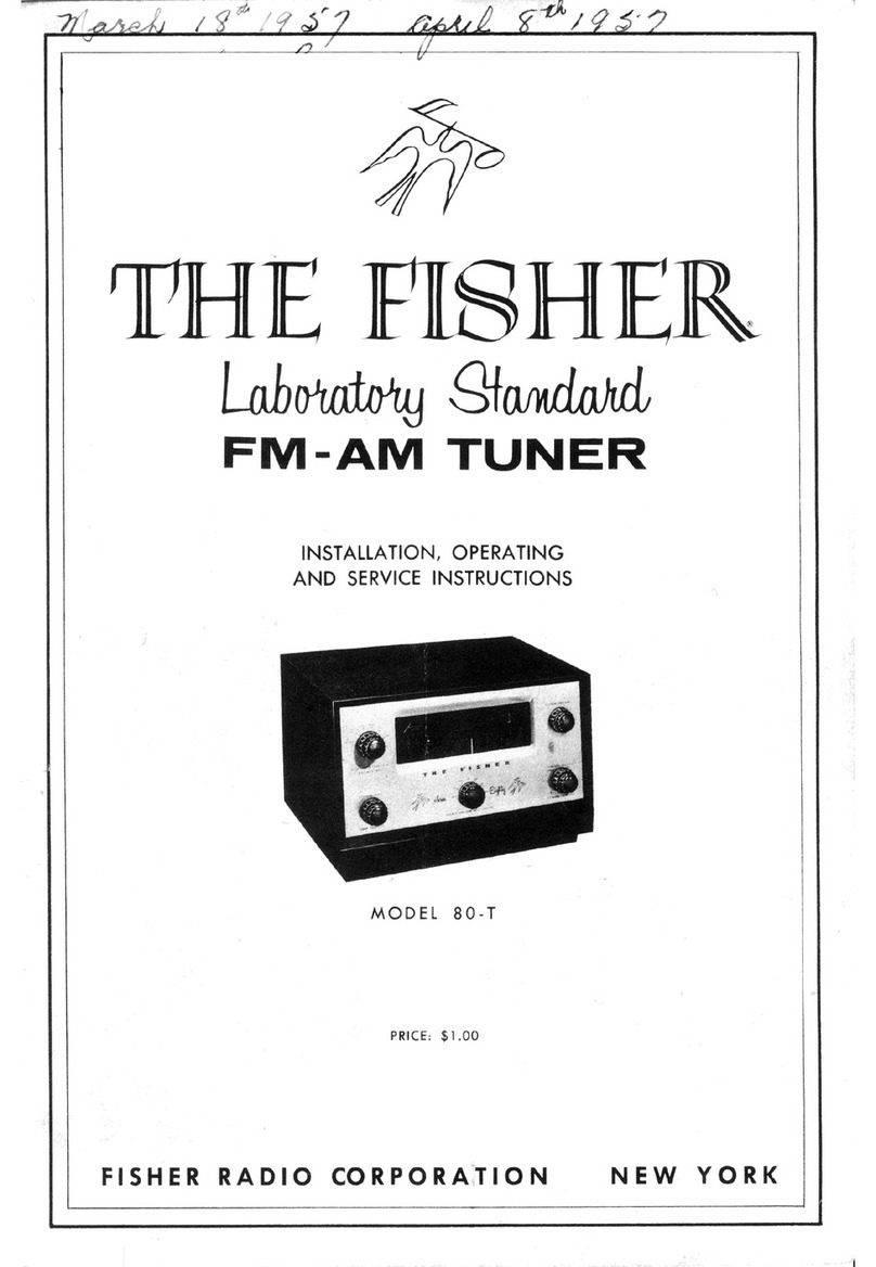 Fisher 80-T Installation, operating and service manual