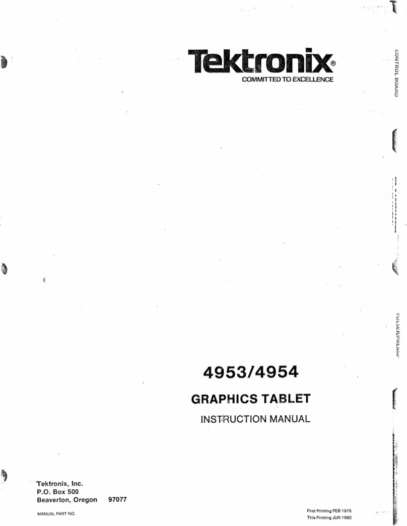 Tektronix 4953 User manual