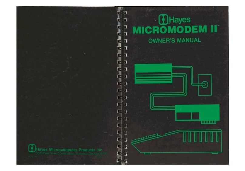Hayes Microcomputer Products Micromodem II owner's manual