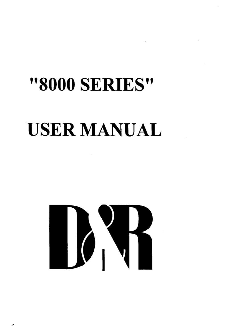 D&R 8000 User manual