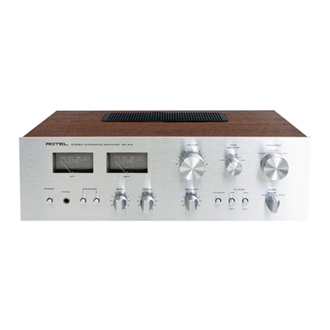 Rotel RA-314 User manual