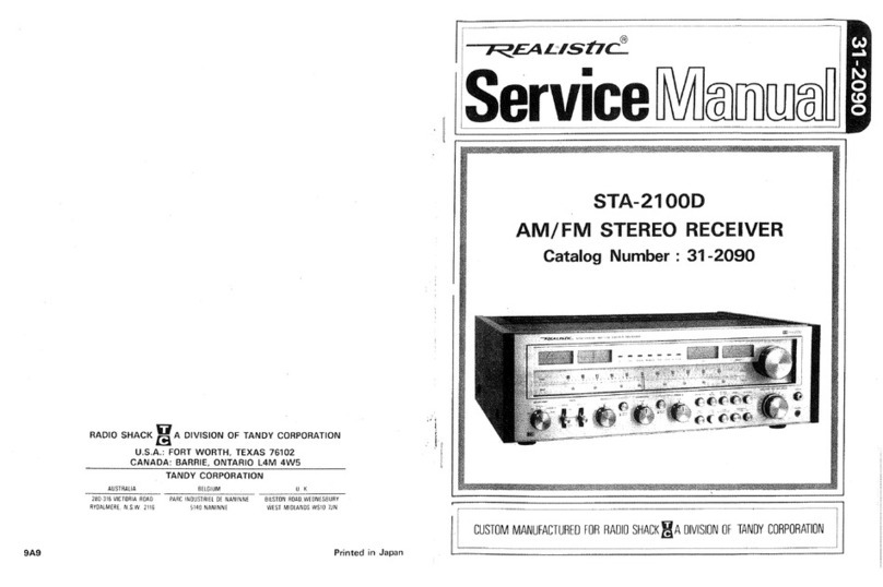 Realistic STA-2100D User manual