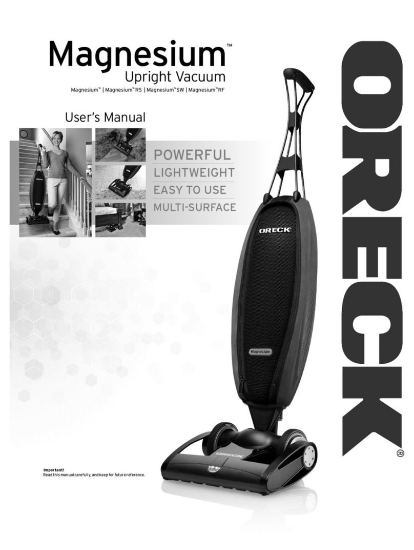 Oreck magnesium user manual