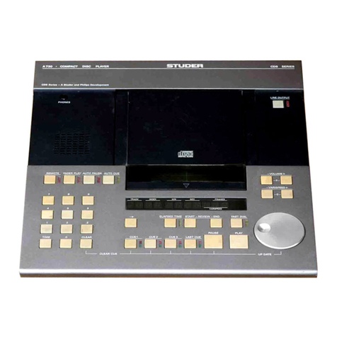 Studer A730 Training manual