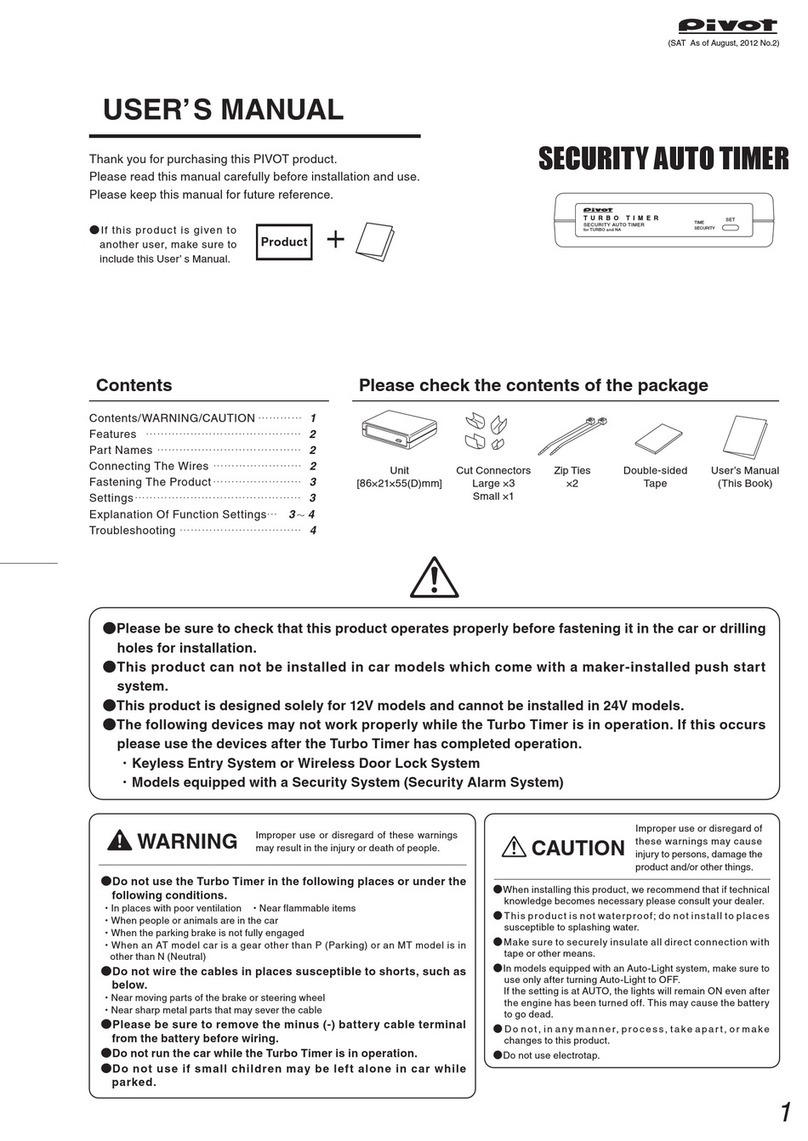 Pivot Turbo Timer user manual