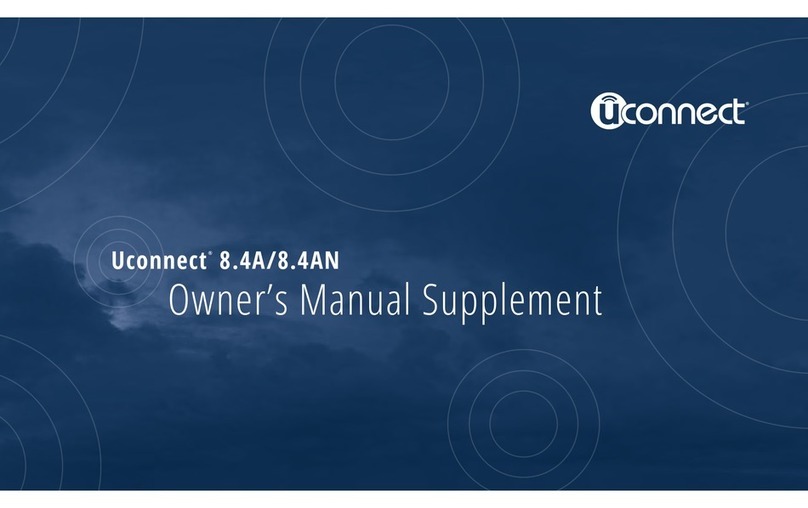 Uconnect 8.4A Owner's manual supplement