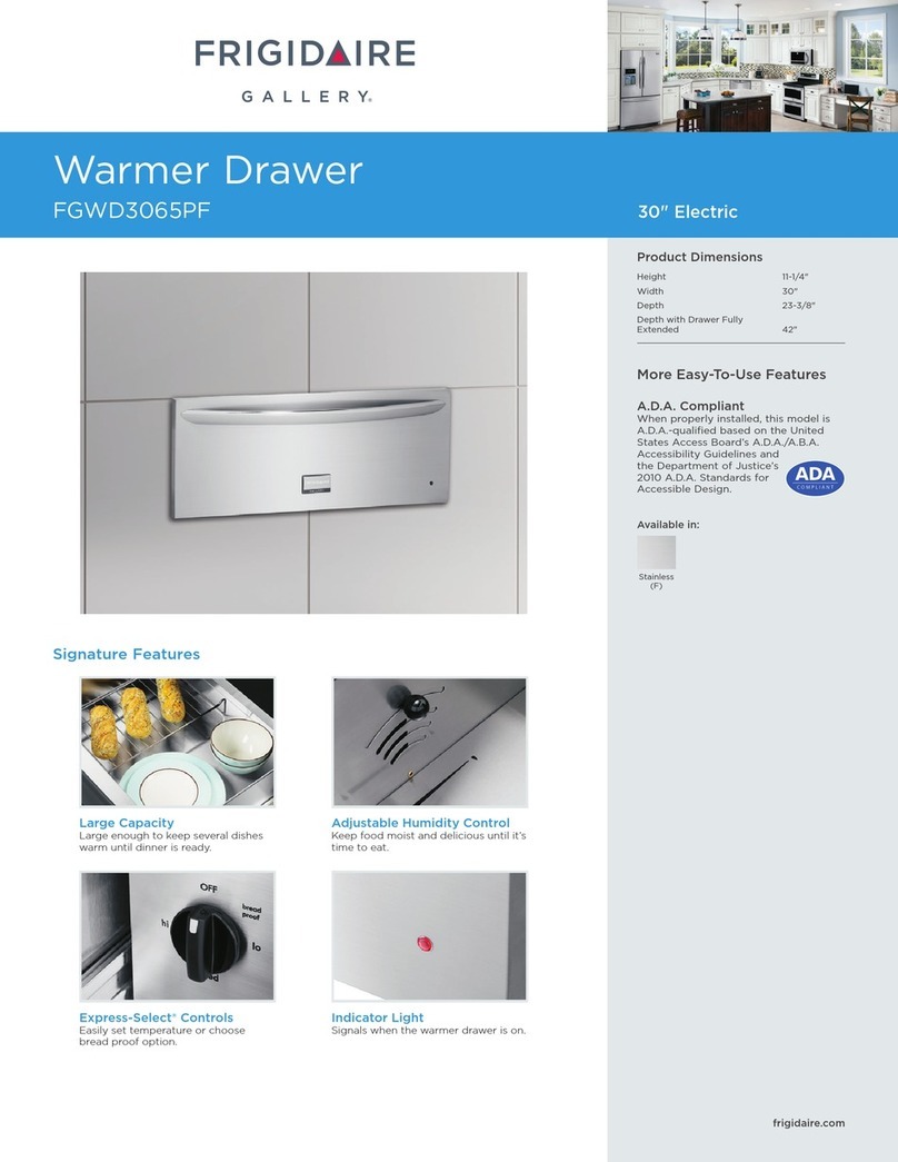 Frigidaire FGWD3065PF Parts list manual Frigidaire FGWD3065PF Parts list manual