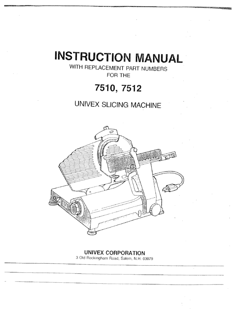 Univex Duro 7510 User manual Univex Duro 7510 User manual