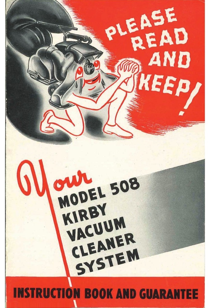 Kirby 508 User manual