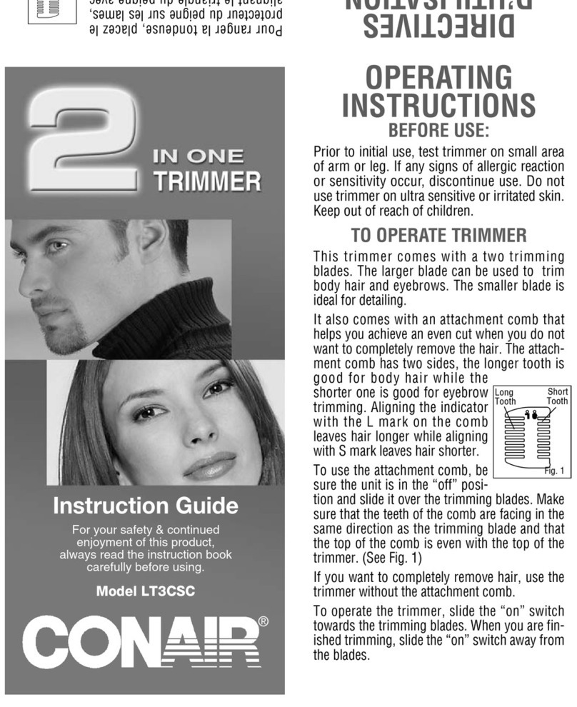 Conair LT3CSC User manual