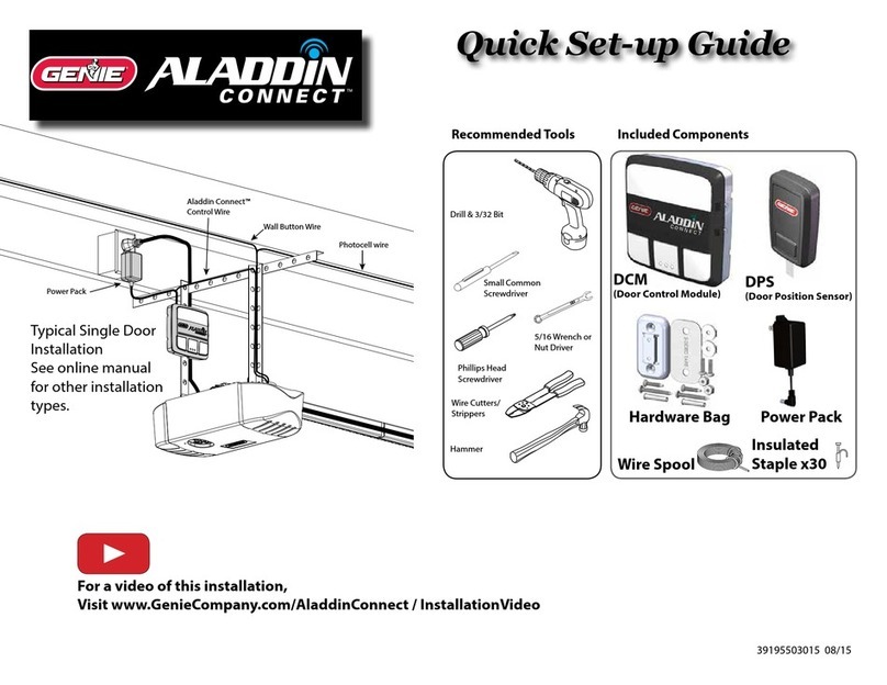 Genie Aladdin Connect Quick setup guide