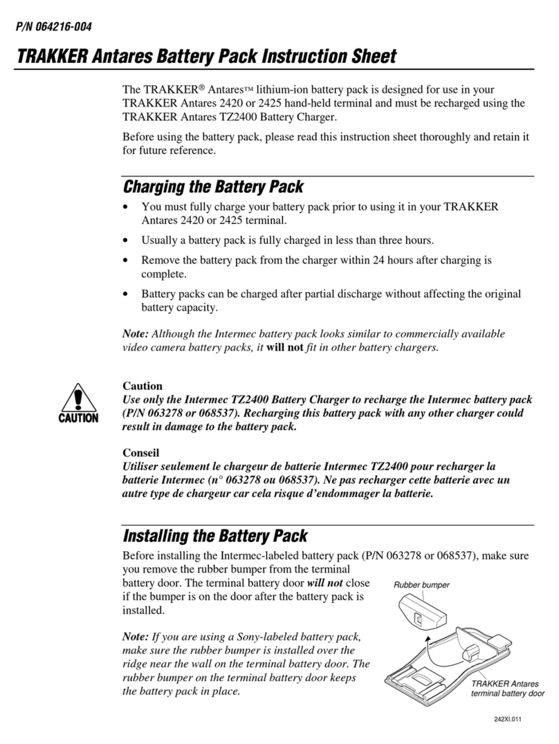 Intermec TRAKKER Antares 063278 User manual