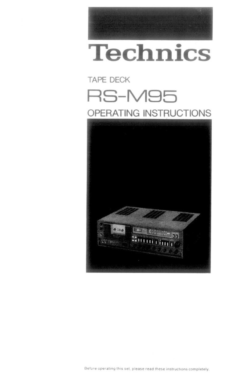 Technics RS-M95 User manual