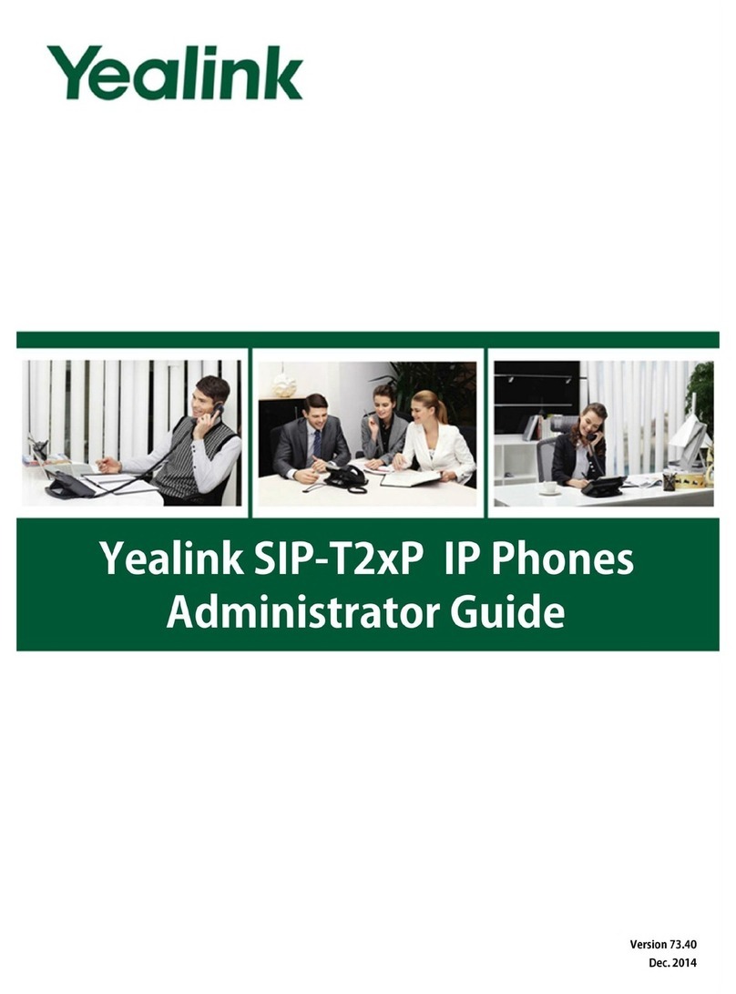Yealink SIP-T2XP Use and care manual Yealink SIP-T2XP Use and care manual