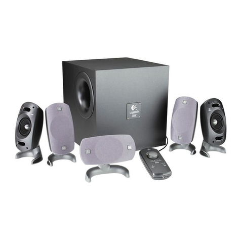 Logitech Z-5300 - Surround Speaker System Operating and safety instructions