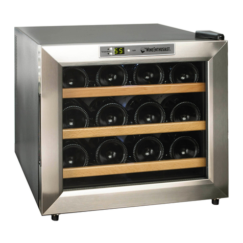 WineEnthusiast 12-Bottle Silent Wine Refrigerator User manual