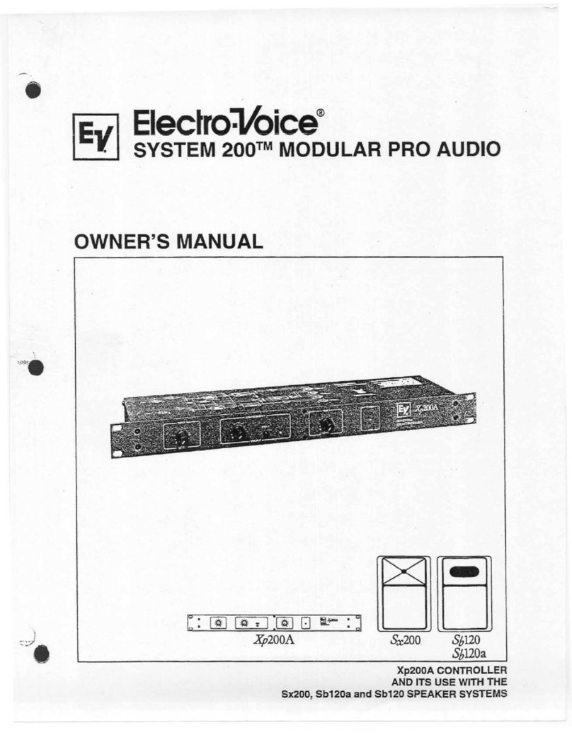 Electro-Voice Xp200A owner's manual