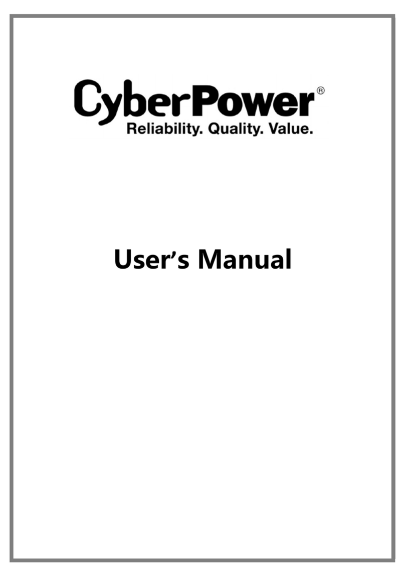 CyberPower 6K On-Line series User manual