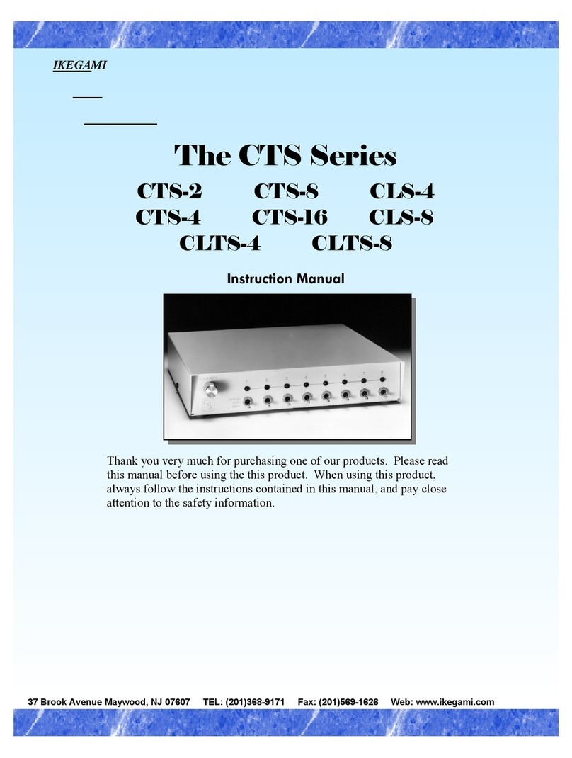 Ikegami CTS-2 User manual