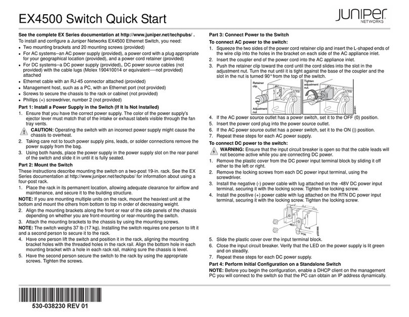 Juniper EX4500 Series User manual Juniper EX4500 Series User manual