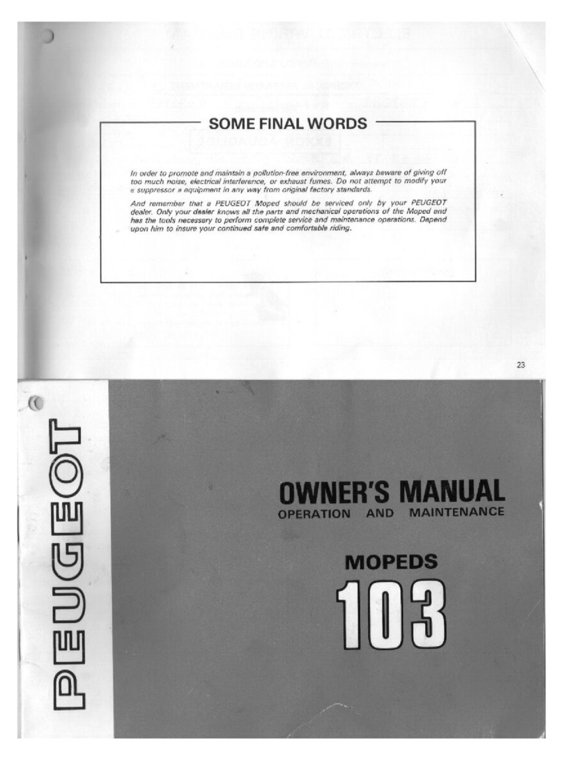 PEUGEOT 103 LS-U1 owner's manual